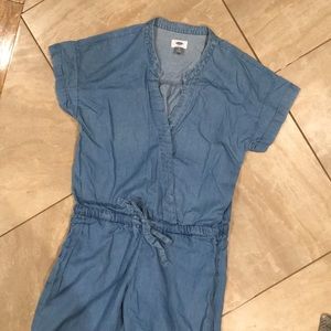 Denim boiler suit jumpsuit
